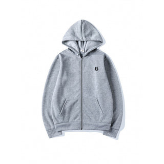 Men's Zip-Up Hoodie Long Sleeve Fleece Jacket Loose Fit Plus Size