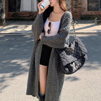Loose medium to long sweater for women