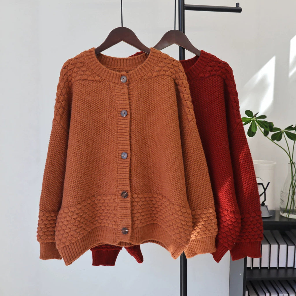Loose cardigan sweater for women