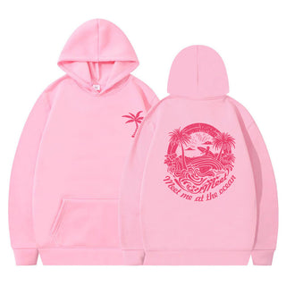 Style Printed Hooded Sweatshirt Loose Casual Pullover