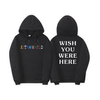 Men's Casual Astroworld Graphic Long Sleeve Hooded Pullover Sweatshirt Fleece Lined