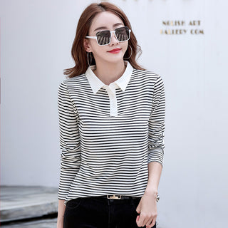 Striped long sleeved women's T-shirt