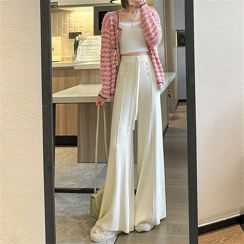 Calça Pantalona Feminina Cintura Alta