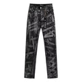 Men's Vintage High Street Camo Cargo Straight Leg Denim Pants