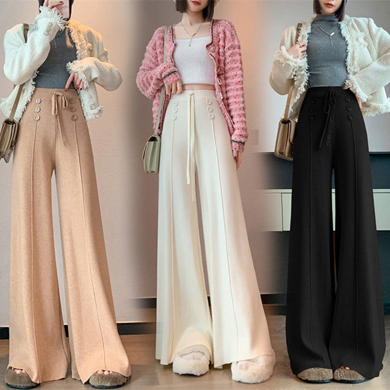 Calça Pantalona Feminina Cintura Alta