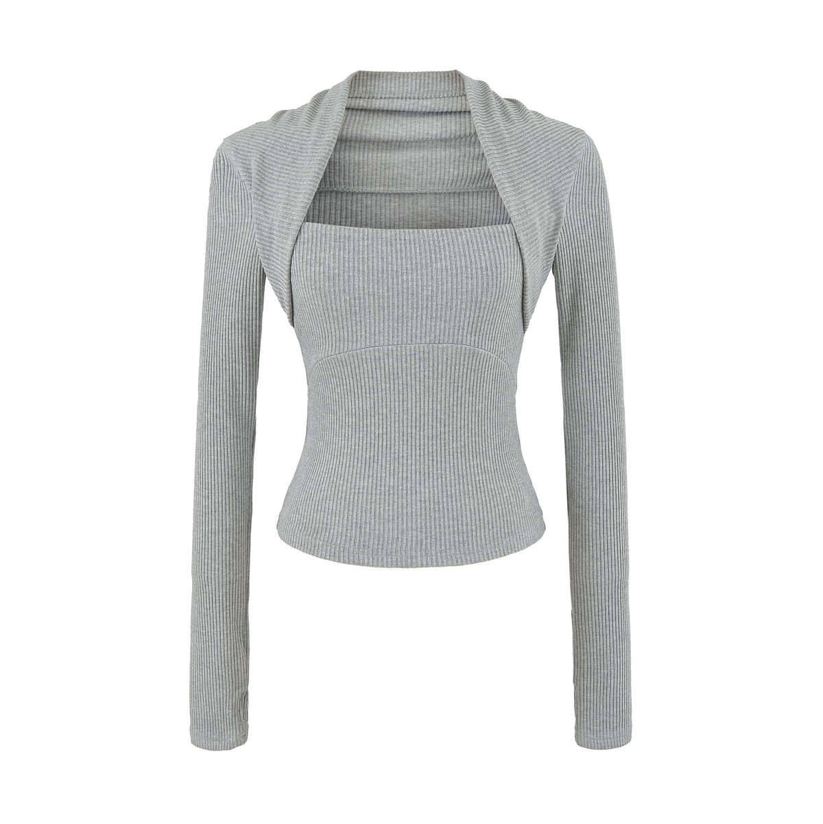 Casual Slim Fit Hooded Long Sleeve Faux Two-Piece Sweatshirt Top with Trendy Pants Set
