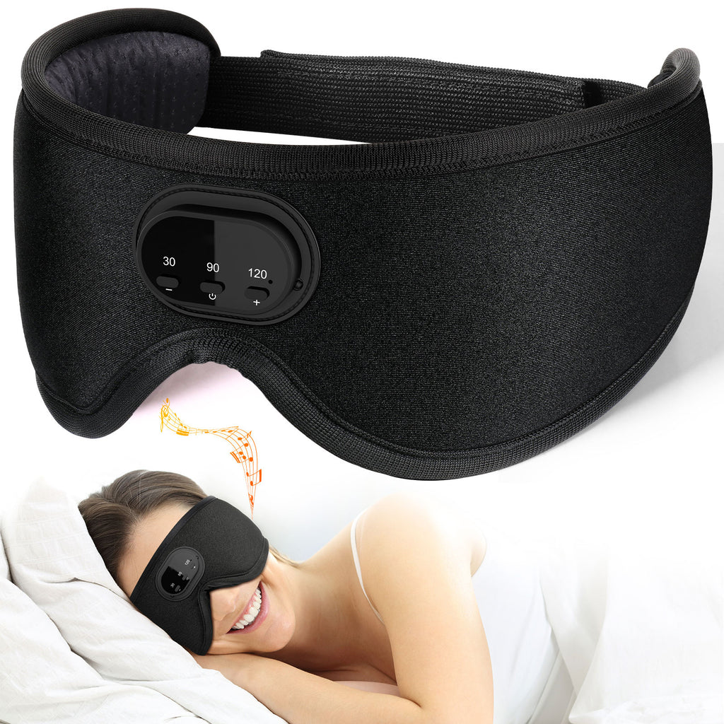 Máscara de Dormir com Música Bluetooth e Ruído Branco 3D