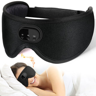 Máscara de Dormir com Música Bluetooth e Ruído Branco 3D
