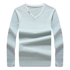 Long sleeved slim fit t-shirt
