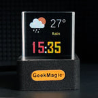 New Trend Mini Transparent WiFi Weather Clock Creative Gift Desktop Decoration Display
