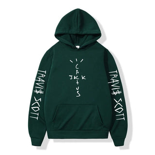 Trendy Fleece Lined Long Sleeve Hooded Unisex Sweatshirt