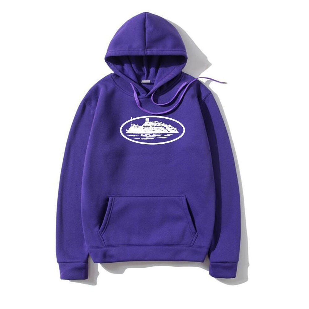 Casual Hooded Long Sleeve Loose Pullover Sweatshirt