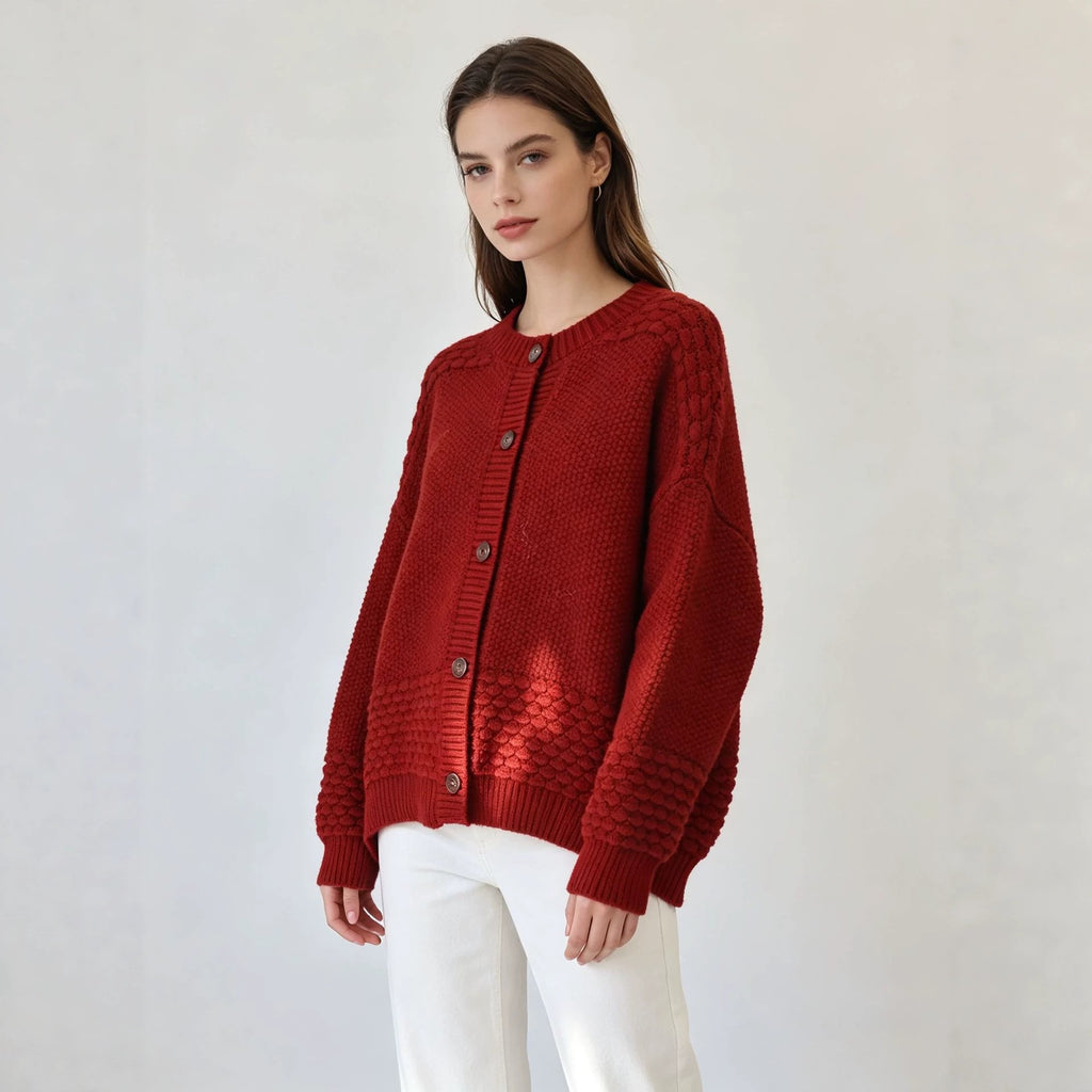 Loose cardigan sweater for women
