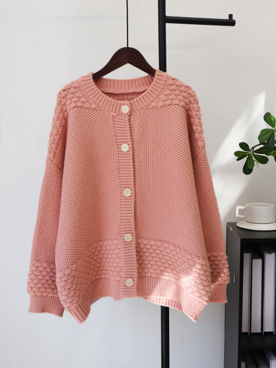 Loose cardigan sweater for women