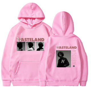 Printed Long Sleeve Hooded Fleece Lined Men Women Sweatshirt