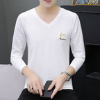 Men's slim fit long sleeved T-shirt