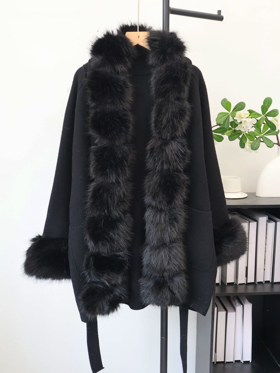 Long sleeved lace up jacket for women
