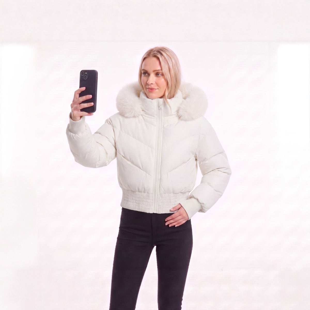 Detachable hat waist jacket
