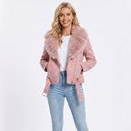 Detachable hooded long sleeved jacket