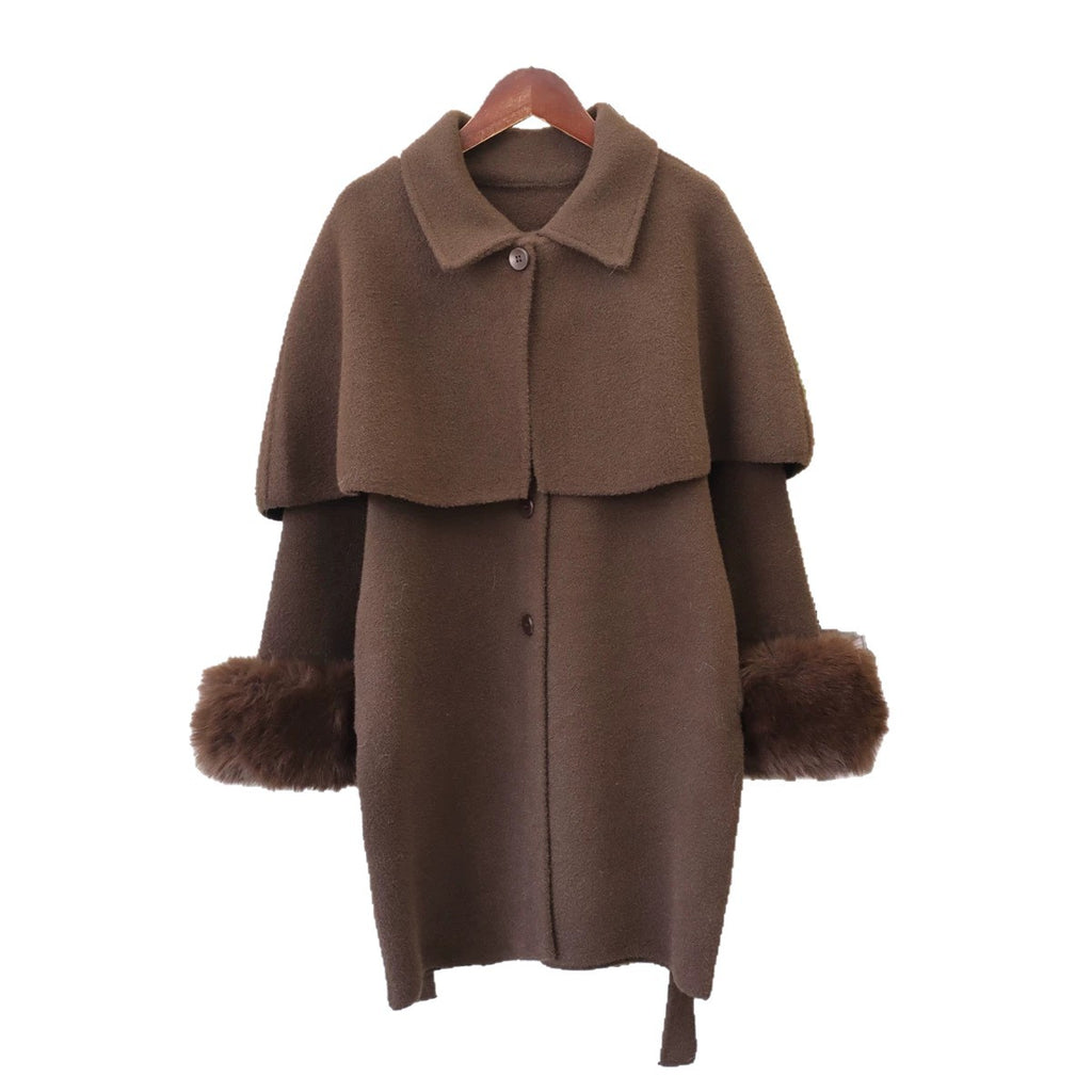 Women's collar tied jacket