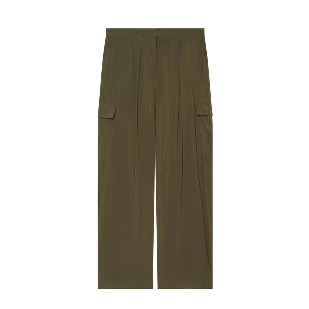 Zipper Bubble Bottom Coat+Pants Set for Women