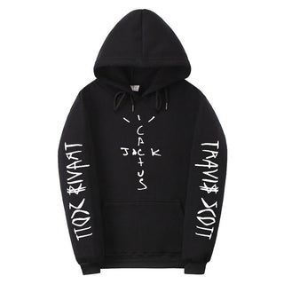 Trendy Fleece Lined Long Sleeve Hooded Unisex Sweatshirt