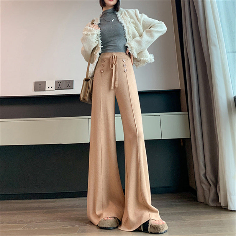 Calça Pantalona Feminina Cintura Alta