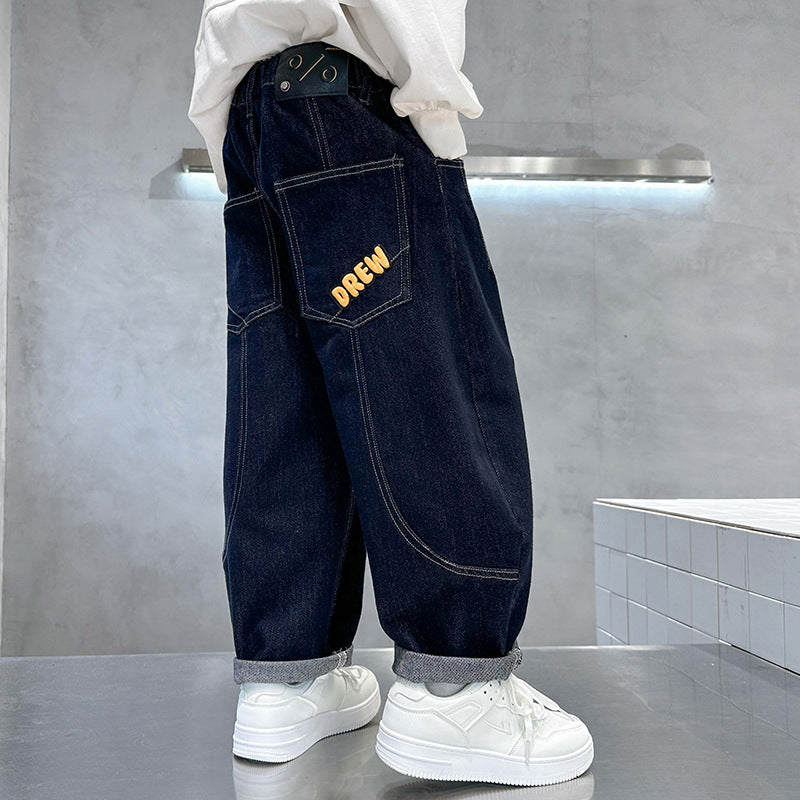 Boys Casual Denim Pants Spring Autumn