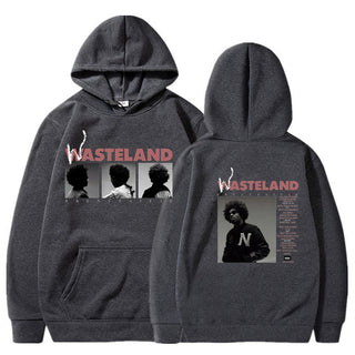 Printed Long Sleeve Hooded Fleece Lined Men Women Sweatshirt