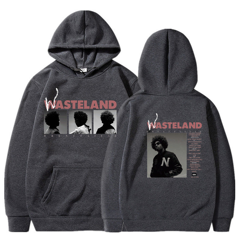 Printed Long Sleeve Hooded Fleece Lined Men Women Sweatshirt