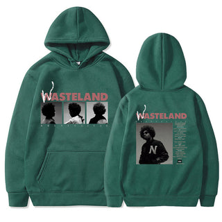 Printed Long Sleeve Hooded Fleece Lined Men Women Sweatshirt