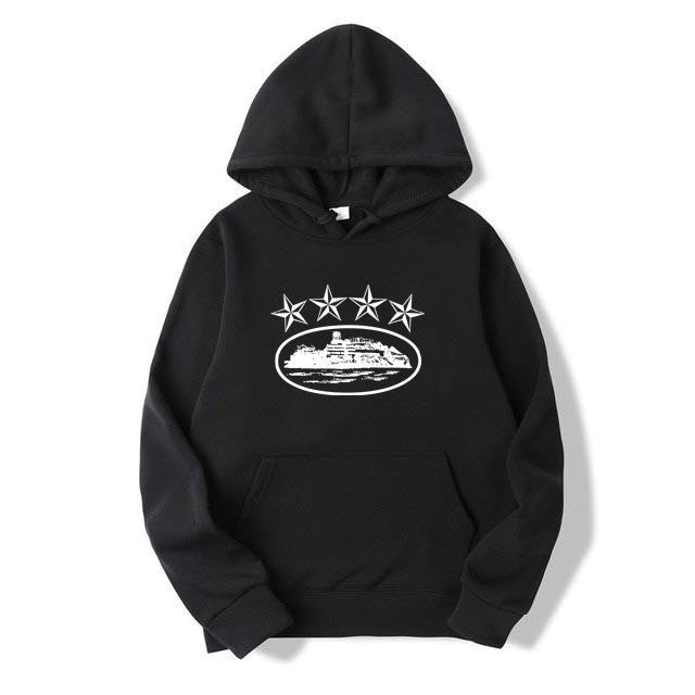 Casual Hooded Long Sleeve Loose Pullover Sweatshirt