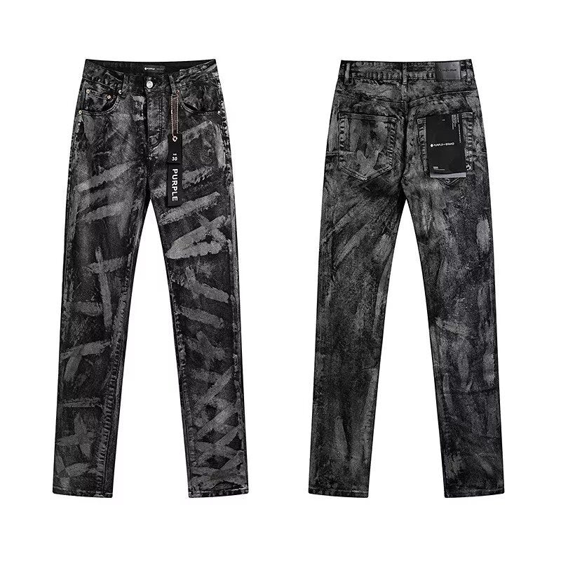 Men's Vintage High Street Camo Cargo Straight Leg Denim Pants