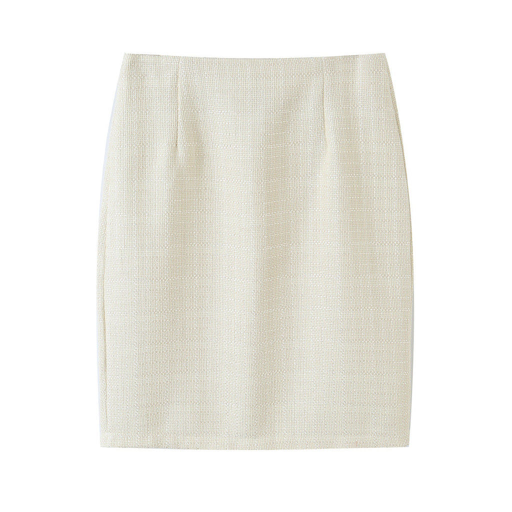 Pocket belt suit jacket+half skirt suit for women