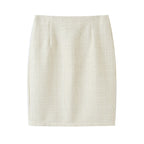 Pocket belt suit jacket+half skirt suit for women
