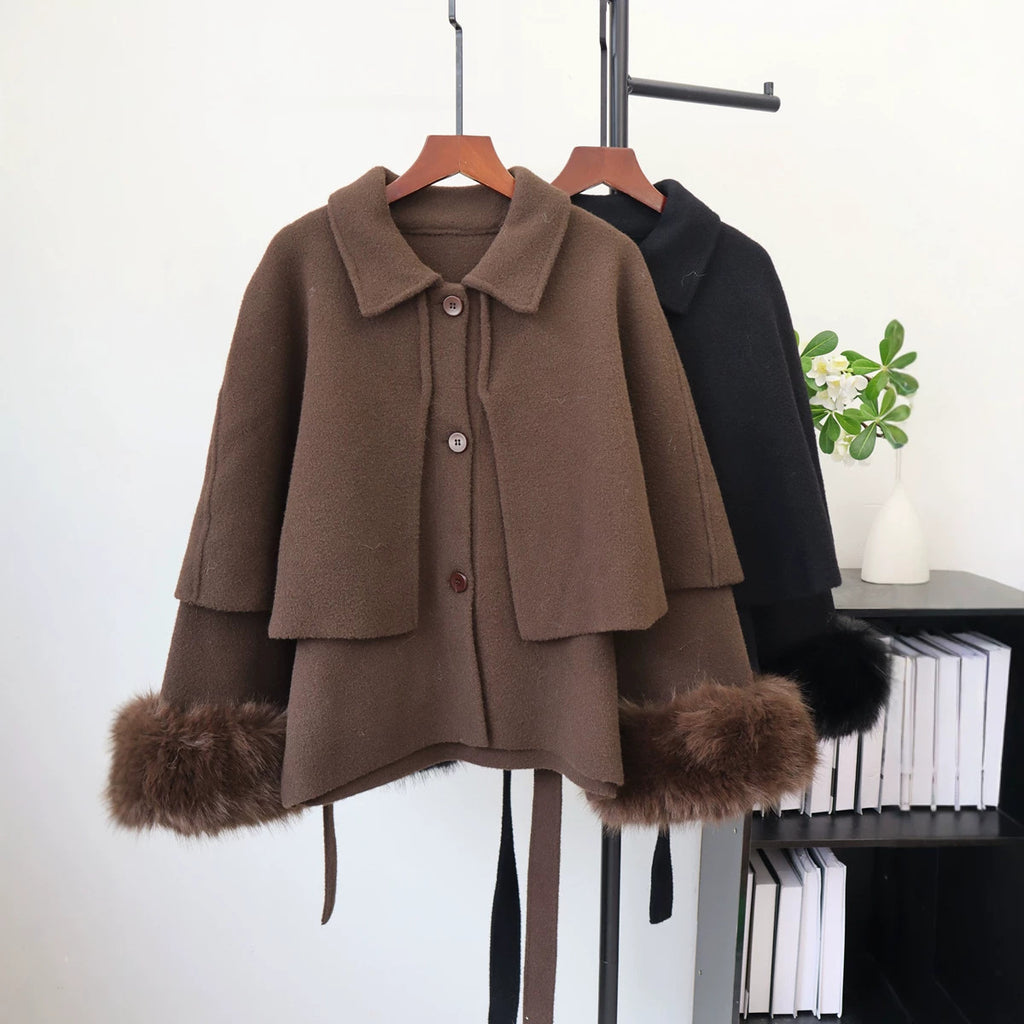 Women's loose collar jacket