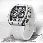 Relógio Quartz Masculino Multifuncional com Design Três Olhos