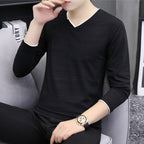 Long sleeved slim fit t-shirt