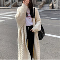 Loose medium to long sweater for women