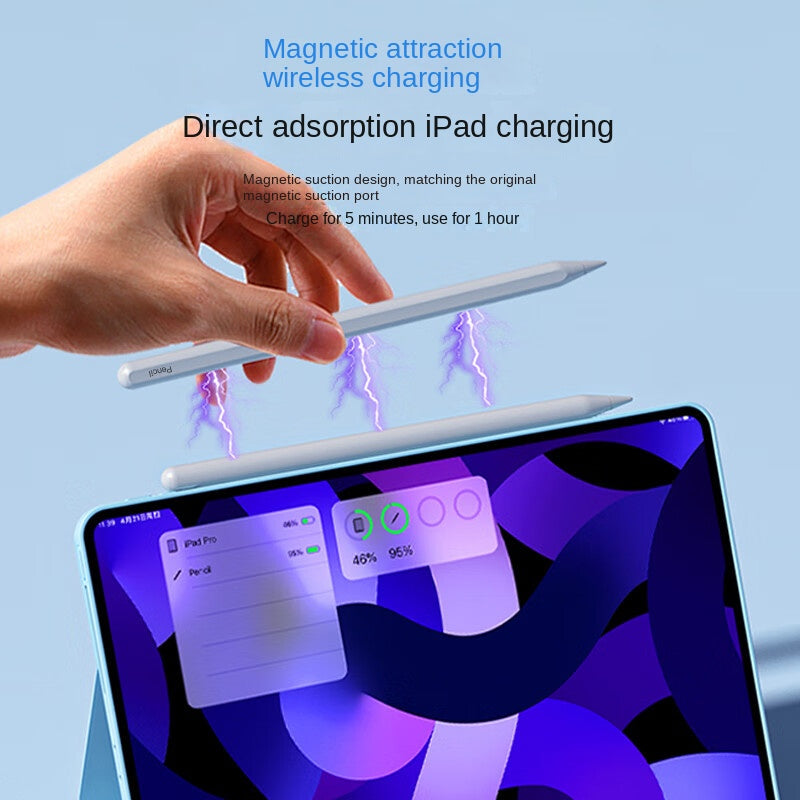 Caneta Capacitiva Magnética para iPad com Recarga sem Fio — 3ª Geração