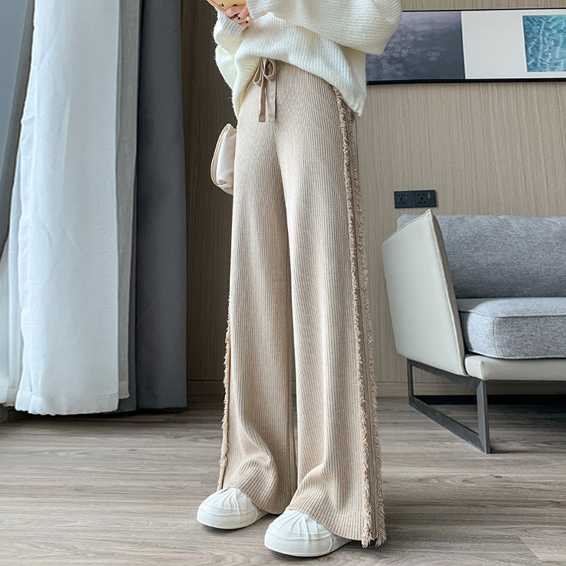Calça Pantalona Feminina com Franjas