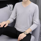 Long sleeved slim fit t-shirt