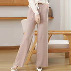 Calça Reta Feminina Cintura Elástica