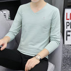 Long sleeved slim fit t-shirt