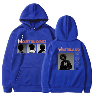 Printed Long Sleeve Hooded Fleece Lined Men Women Sweatshirt