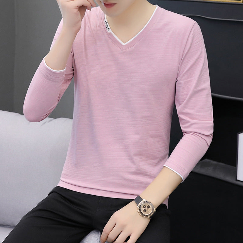 Long sleeved slim fit t-shirt