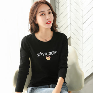 Long sleeved slim fit T-shirt