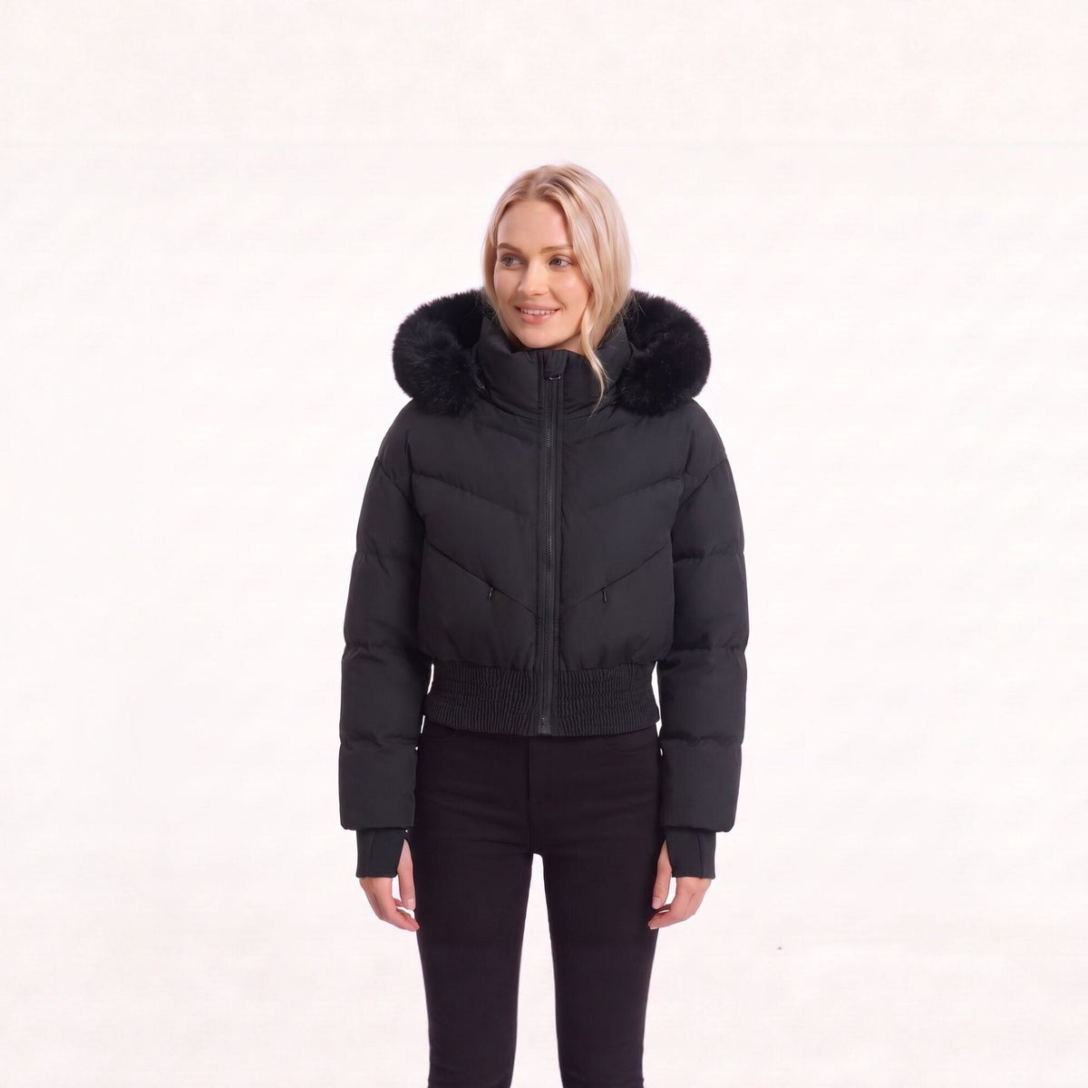Detachable hat waist jacket