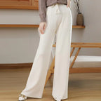 Calça Reta Feminina Cintura Elástica