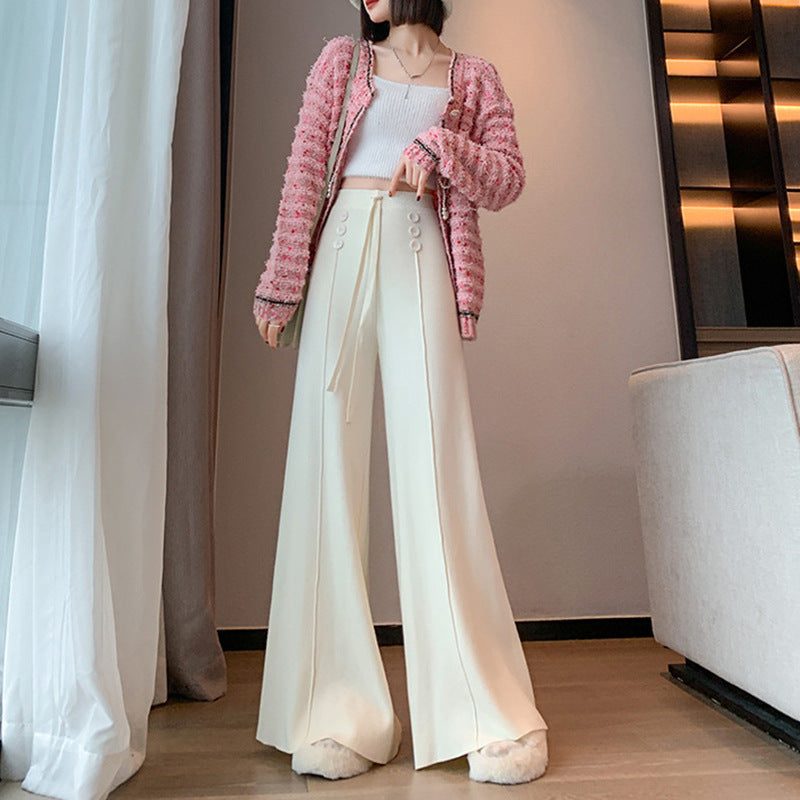 Calça Pantalona Feminina Cintura Alta